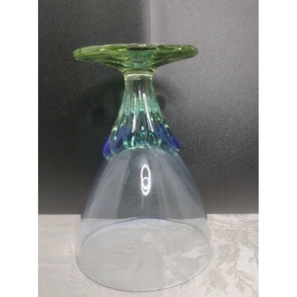 Bormioli Rocco Bahia Blue Green Water Goblet Glassware - Picture 11 of 16